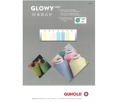 GLOWY farvekort