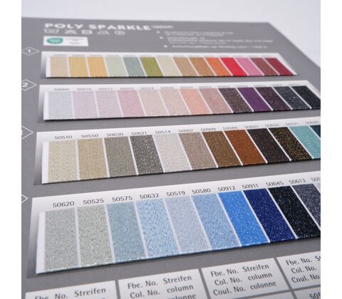 Poly Sparkle farvekort